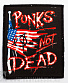 нашивка anarchy анархия punks not dead (флаг сша)
