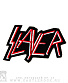 нашивка slayer (лого красное с белым, вышивка)