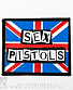 нашивка sex pistols (надпись, флаг великобритании)