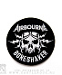нашивка airbourne "boneshaker" (вышивка)