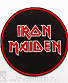 нашивка iron maiden (лого красное, вышивка)