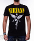 футболка nirvana "in utero" (ч/б, надпись желтая)