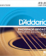 струны d'addario бронзовые для акустической гитары ej16