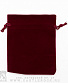 мешочек бархатный красный (средний)