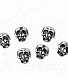  alchemy gothic ( ) s1 skull buttons