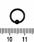 Кольцо BCR Сталь Черное 1,2 х 8 х 3