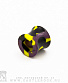 Тоннель Акрил Разводы (фиолетовые, желтые, черные) 10 мм