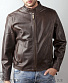 мото-куртка first с боковыми молниями (коричневая)