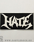 нашивка hate (лого белое)