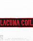 нашивка lacuna coil (надпись красная)