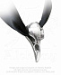  alchemy gothic ( ) p736 raven skull ribbon
