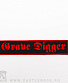 нашивка grave digger (лого красное)