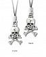    alchemy gothic ( ) apc 7 skull & bones mobile phone charm