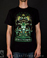 футболка avenged sevenfold (череп со змеями, зеленый принт)