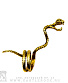 кольцо держатель для сигареты змея (высокое, золотистое, разъемное)