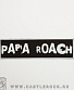 нашивка papa roach (лого белое)