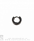 серьга кликер кольцо (сечение прямоугольное, черная) 10 мм