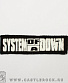 нашивка system of a down (лого ч/б)