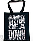 сумка шоппер system of a down (лого, принт большой)
