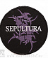 нашивка sepultura (надпись, лого, вышивка)