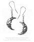  alchemy gothic ( ) e385 skull moon dangler