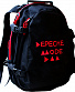 рюкзак с вышивкой depeche mode (лого красное)