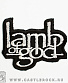 нашивка lamb of god (лого белое, резная, вышивка)