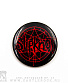 значок slipknot (лого красное, надписи)