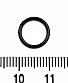 Сегментное Кольцо Кликер Сталь Черное 1,2 х 8