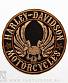 нашивка harley-davidson motorcycles (череп коричневый, вышивка)