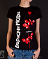 женская футболка depeche mode (роза)