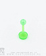 Лабрет Биофлекс с Акриловым Шариком (зеленый) 1,2 х 8 х 3