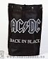 торба ac/dc "back in black" (лого серое)