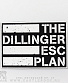 нашивка dillinger escape plan (надпись белая)