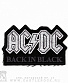 нашивка ac/dc "back in black" (вышивка)