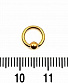 Кольцо BCR Сталь Золотистое 1,2 х 6 х 3