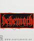 нашивка behemoth (лого красное, узкая)