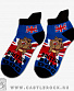носки короткие флаг великобритании "british bulldog" (черные)