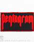 нашивка pentagram (лого красное)