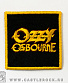 нашивка ozzy osbourne (надпись желтая, вышивка)