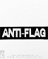 нашивка термо anti-flag (лого белое, вышивка)