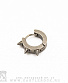 серьга кликер кольцо с шипами (3 шипа, сечение прямоугольное) 13 мм