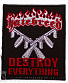 нашивка hatebreed "destroy everything" (вышивка)