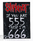 нашивка на спину slipknot "if you are 555 then i'm 666"