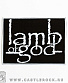 нашивка lamb of god (лого белое)