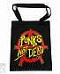 сумка шоппер anarchy анархия punks not dead (надпись желтая)