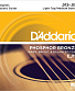 струны d'addario бронзовые для акустической гитары ej19