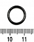 Сегментное Кольцо Кликер Сталь Черное 1,6 х 10