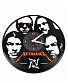 часы настенные винил metallica (группа, надпись красная)