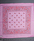 бандана классика розовая (огурцы черно-красные в квадрате)